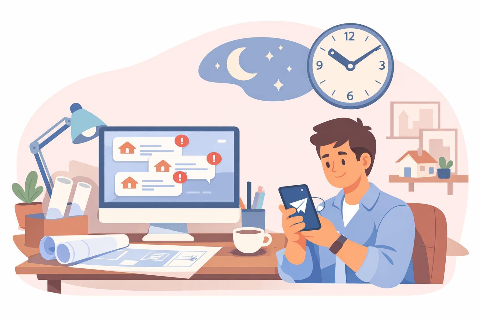 Architects automation illustration