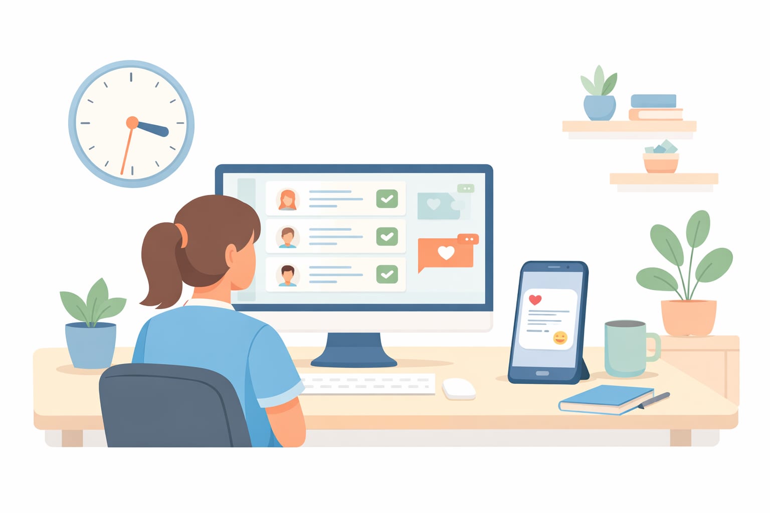 Care Homes automation illustration