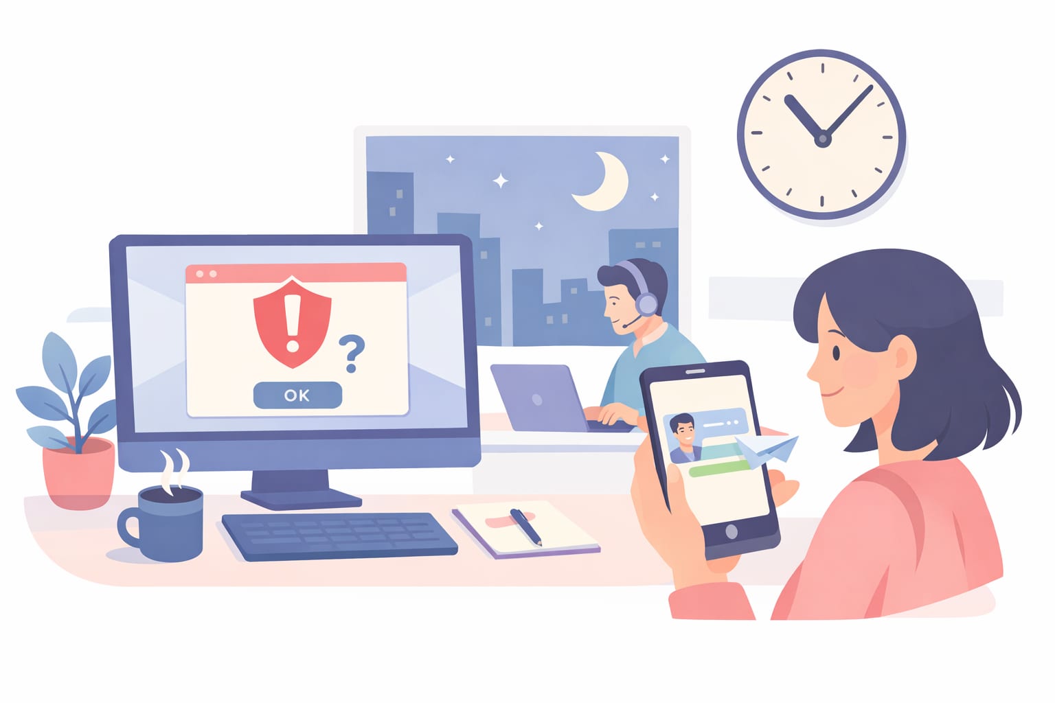 Security Companies automation illustration