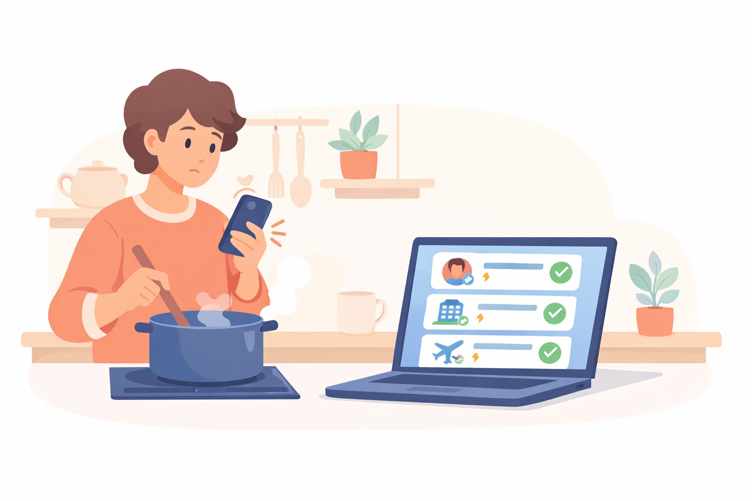 Travel agent responding to holiday enquiries with automated follow-up system